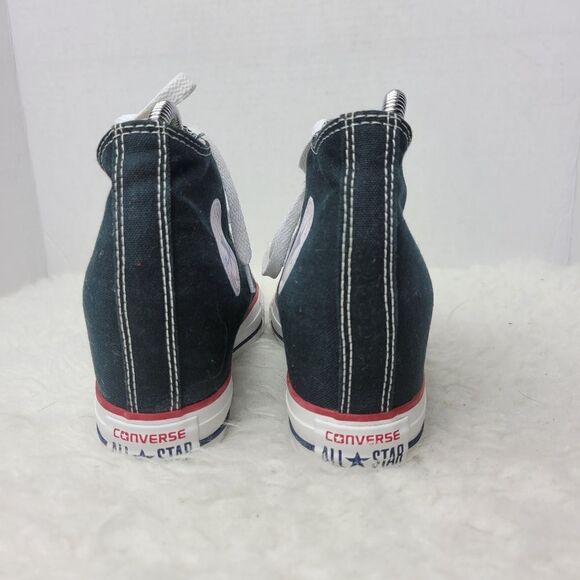 Converse Chuck Taylor All Star Women's Size 8.5 Lux Hidden Wedge Black 547198F - Picture 5 of 8